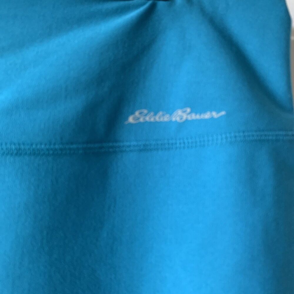 Eddie Bauer Teal Blue Capri Compression Athletic Pants Womens Medium - Picture 3 of 12